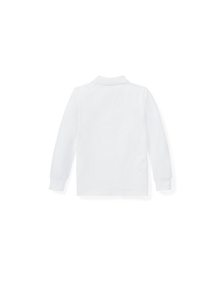 rinascente Polo Ralph Lauren Long sleeved piqué polo shirt - White
