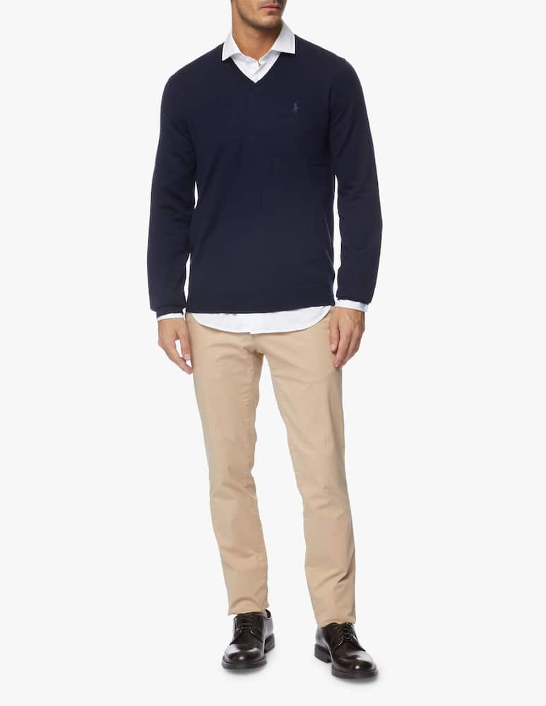 rinascente Polo Ralph Lauren Merino wool v neck sweater