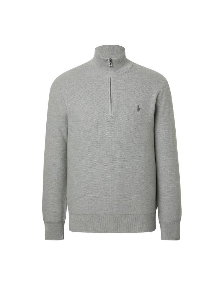 rinascente Polo Ralph Lauren Cotton half zip sweater - grey