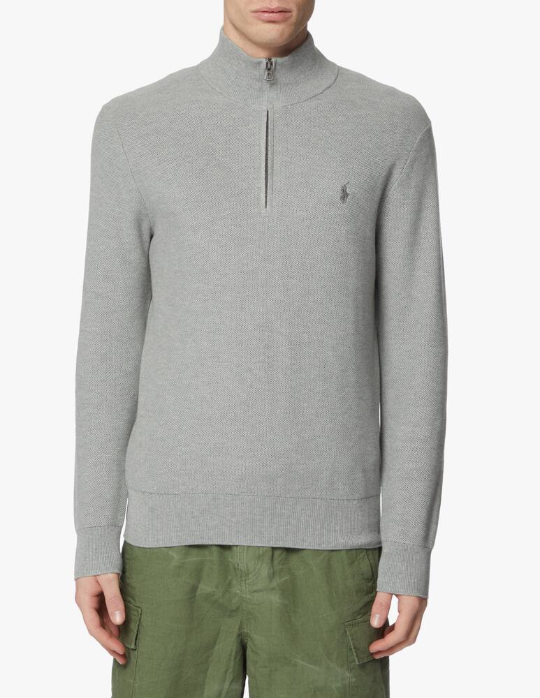 rinascente Polo Ralph Lauren Cotton half zip sweater - grey