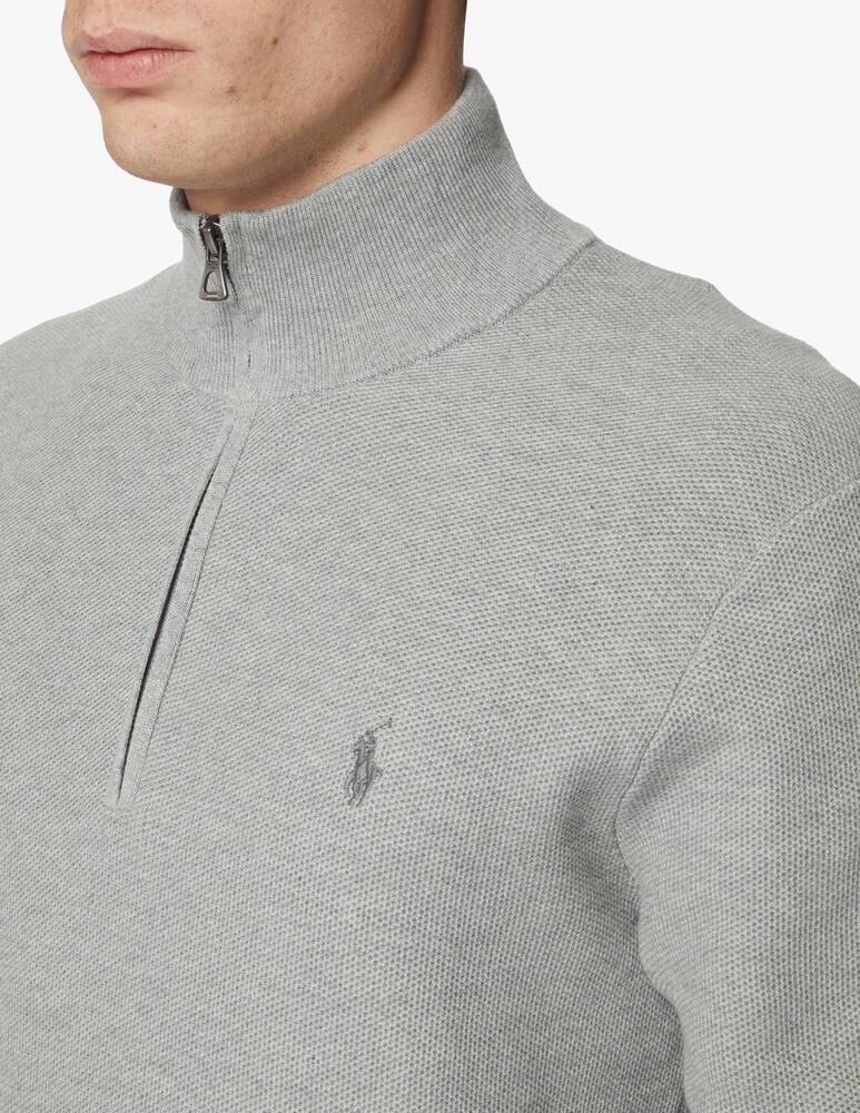 rinascente Polo Ralph Lauren Cotton half zip sweater - grey
