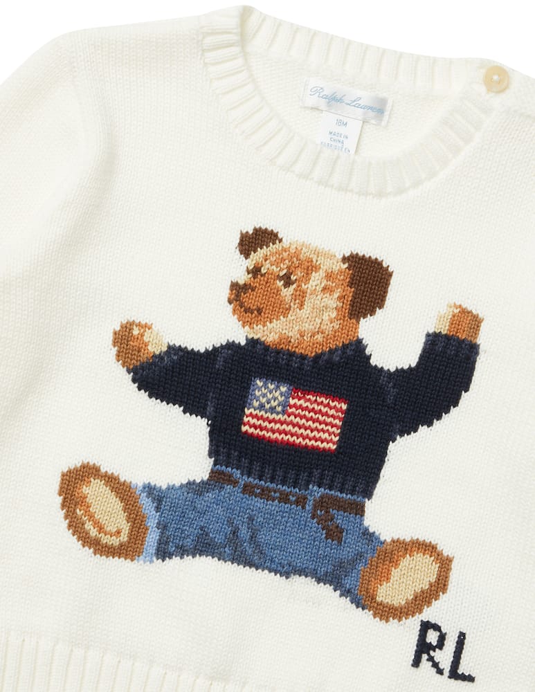 rinascente Polo Ralph Lauren Bear roundnneck sweater