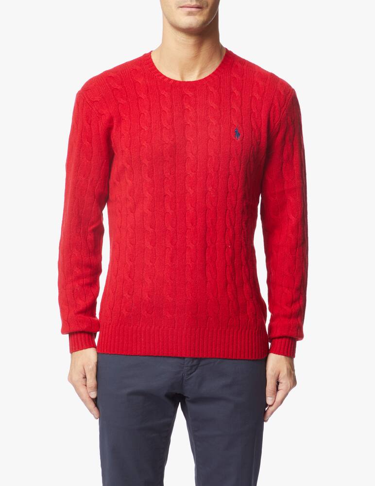 rinascente Polo Ralph Lauren Cashmere cable roundneck sweater