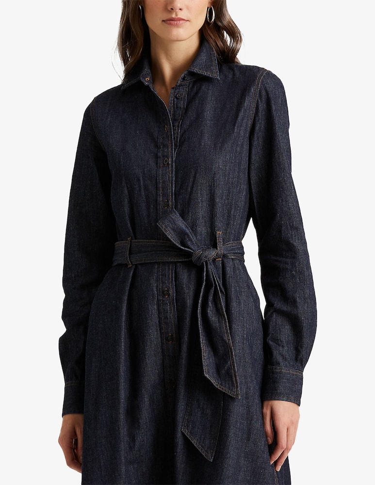 rinascente Lauren Ralph Lauren Callahan long sleeve midi dress - Black