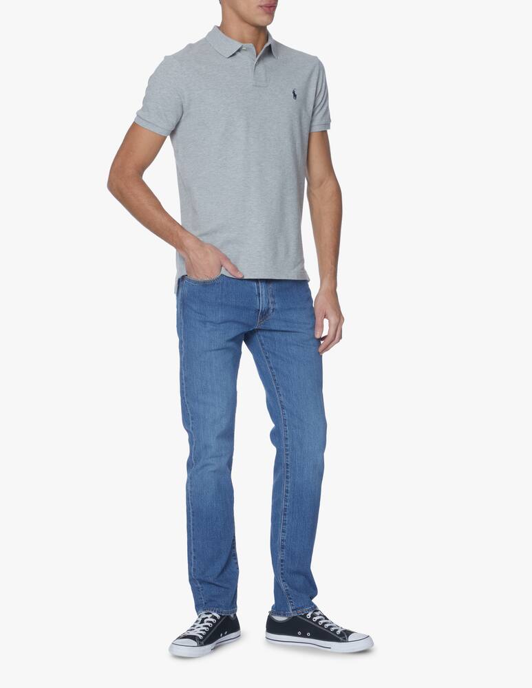 rinascente Polo Ralph Lauren Basic mesh custom fit poloshirt - grey