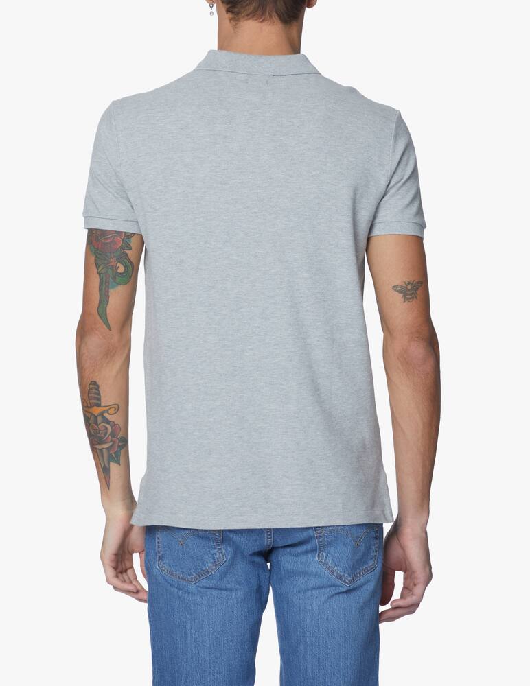 rinascente Polo Ralph Lauren Basic mesh custom fit poloshirt - grey