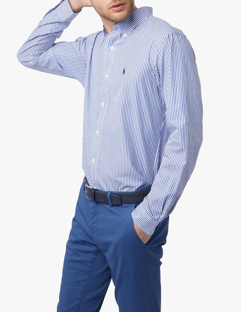 Polo Ralph Lauren Camicia button down in cotone a righe - blu - immagine 2 Polo Ralph Lauren Camicia button down in cotone a righe - blu - immagine 2