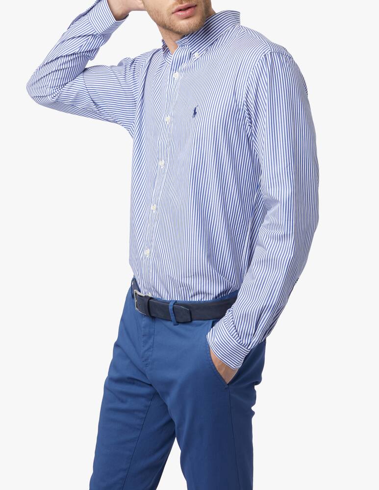 rinascente Polo Ralph Lauren Camicia button down in cotone a righe - blu