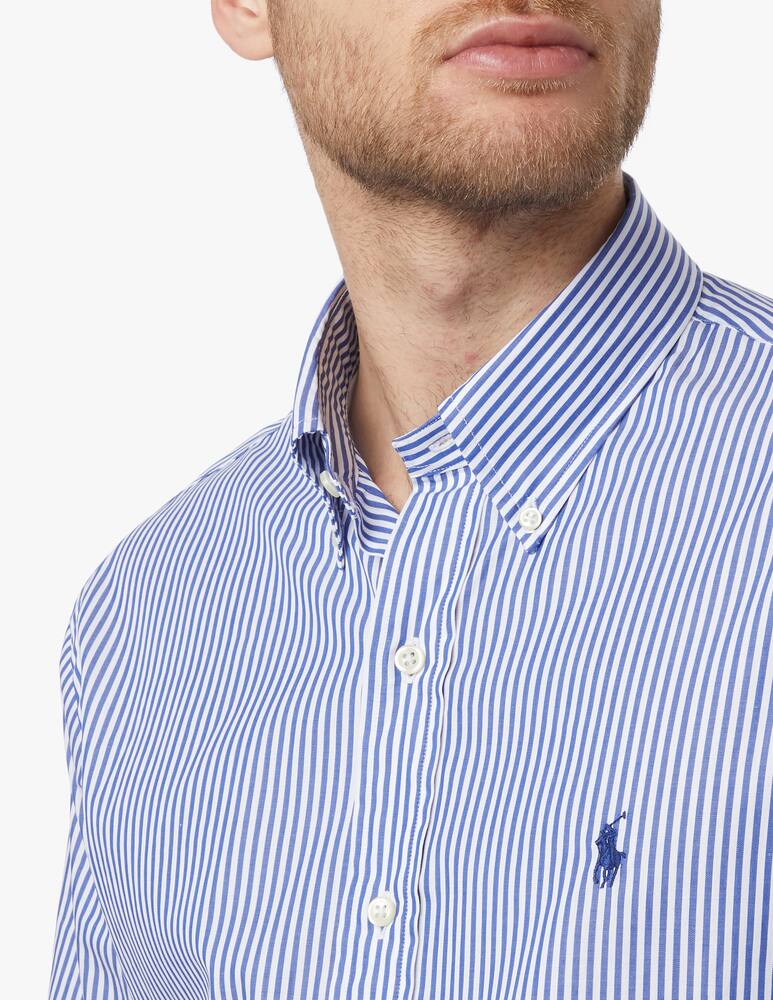 rinascente Polo Ralph Lauren Camicia button down in cotone a righe - blu