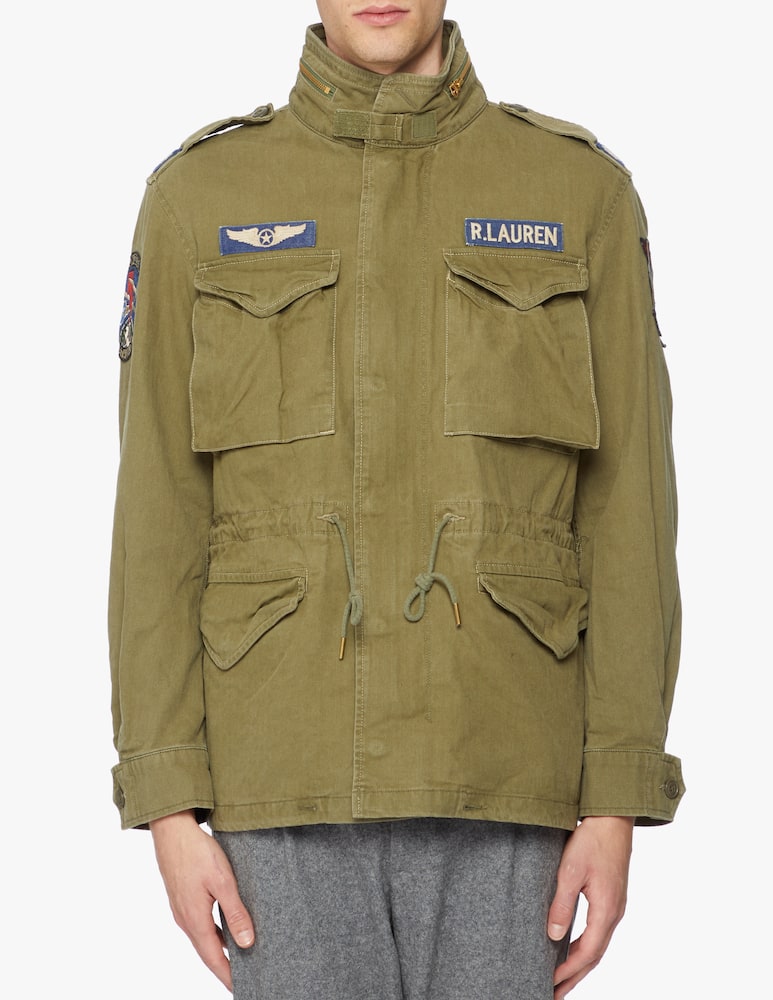 rinascente Polo Ralph Lauren Giacca combat con toppe 