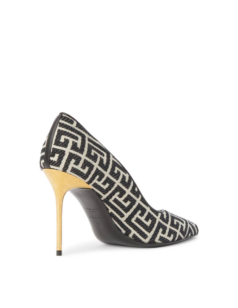 rinascente Balmain Ruby monogram jacquard pumps