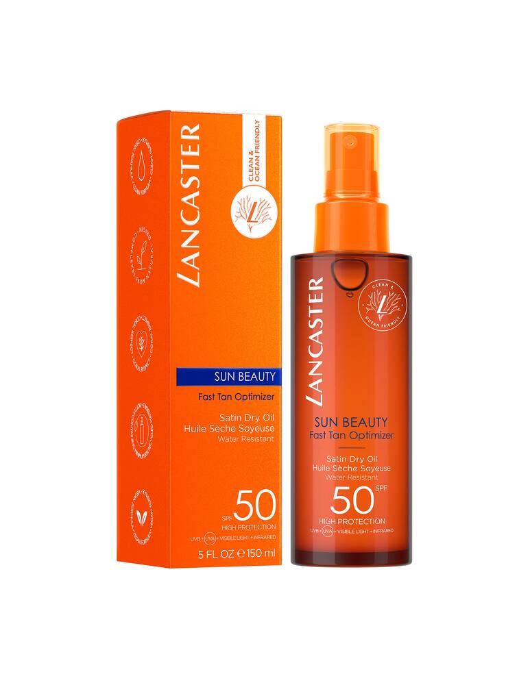 Lancaster Sun Beauty Fast Tan Optimizer Satin Dry Oil SPF 50