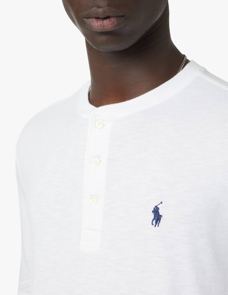 rinascente Polo Ralph Lauren Maglietta manica lunga serafino - bianco
