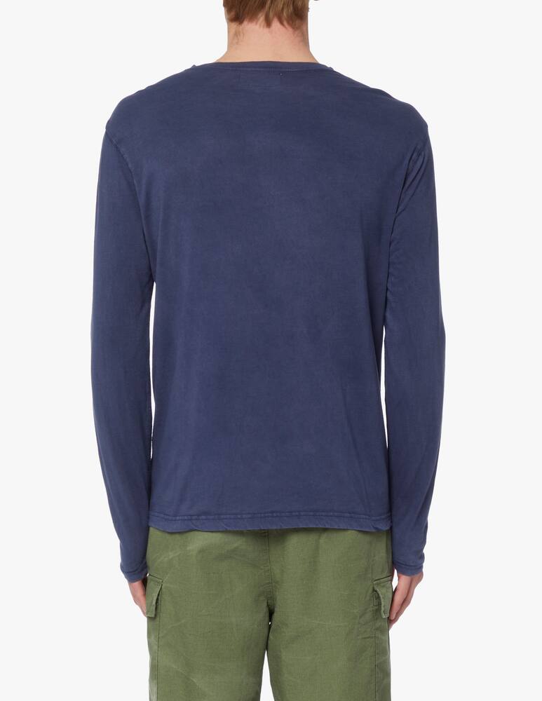 Polo Ralph Lauren Maglietta manica lunga serafino - blu - immagine 3 Polo Ralph Lauren Maglietta manica lunga serafino - blu - immagine 3