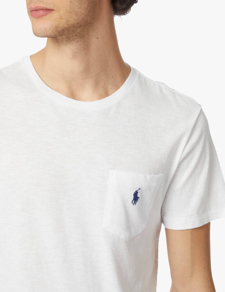 rinascente Polo Ralph Lauren Maglietta manica corta e taschino - bianco