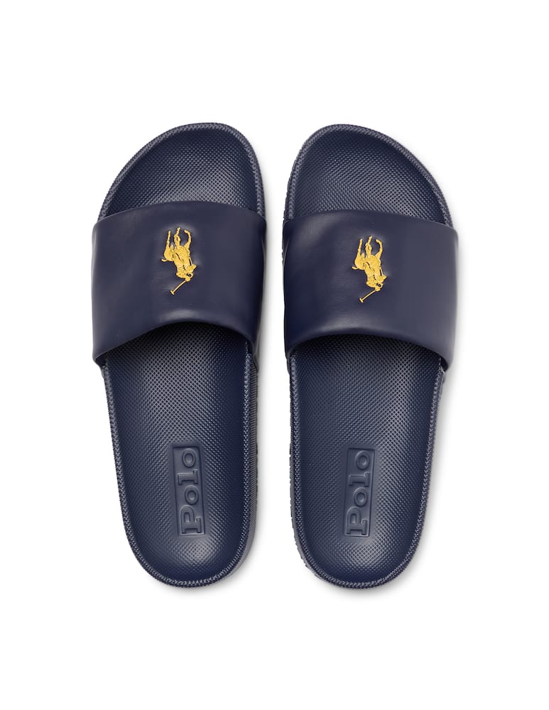 rinascente Polo Ralph Lauren Slides cayson con logo