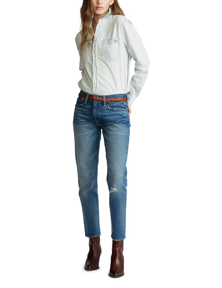 rinascente Polo Ralph Lauren Long sleeve cotton shirt - Light blue