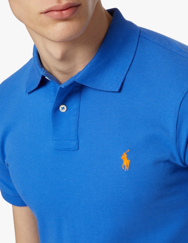 rinascente Polo Ralph Lauren Basic slim fit poloshirt - blue