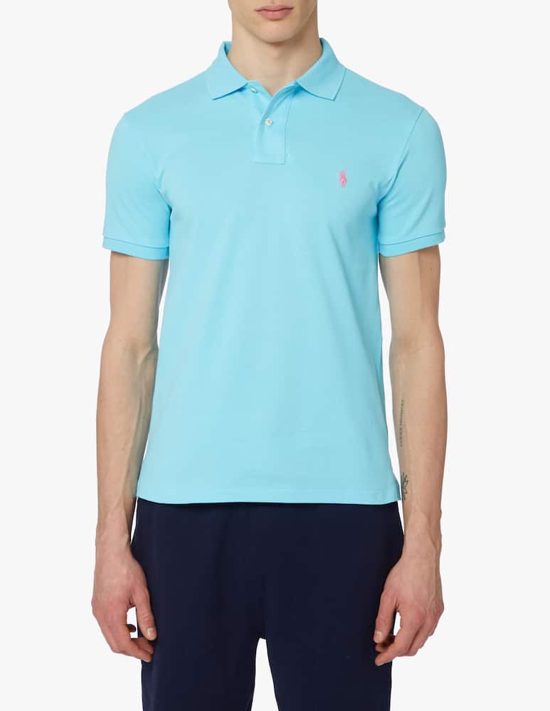 Polo Ralph Lauren Polo basica slim fit - azzurro - immagine 1 Polo Ralph Lauren Polo basica slim fit - azzurro - immagine 1
