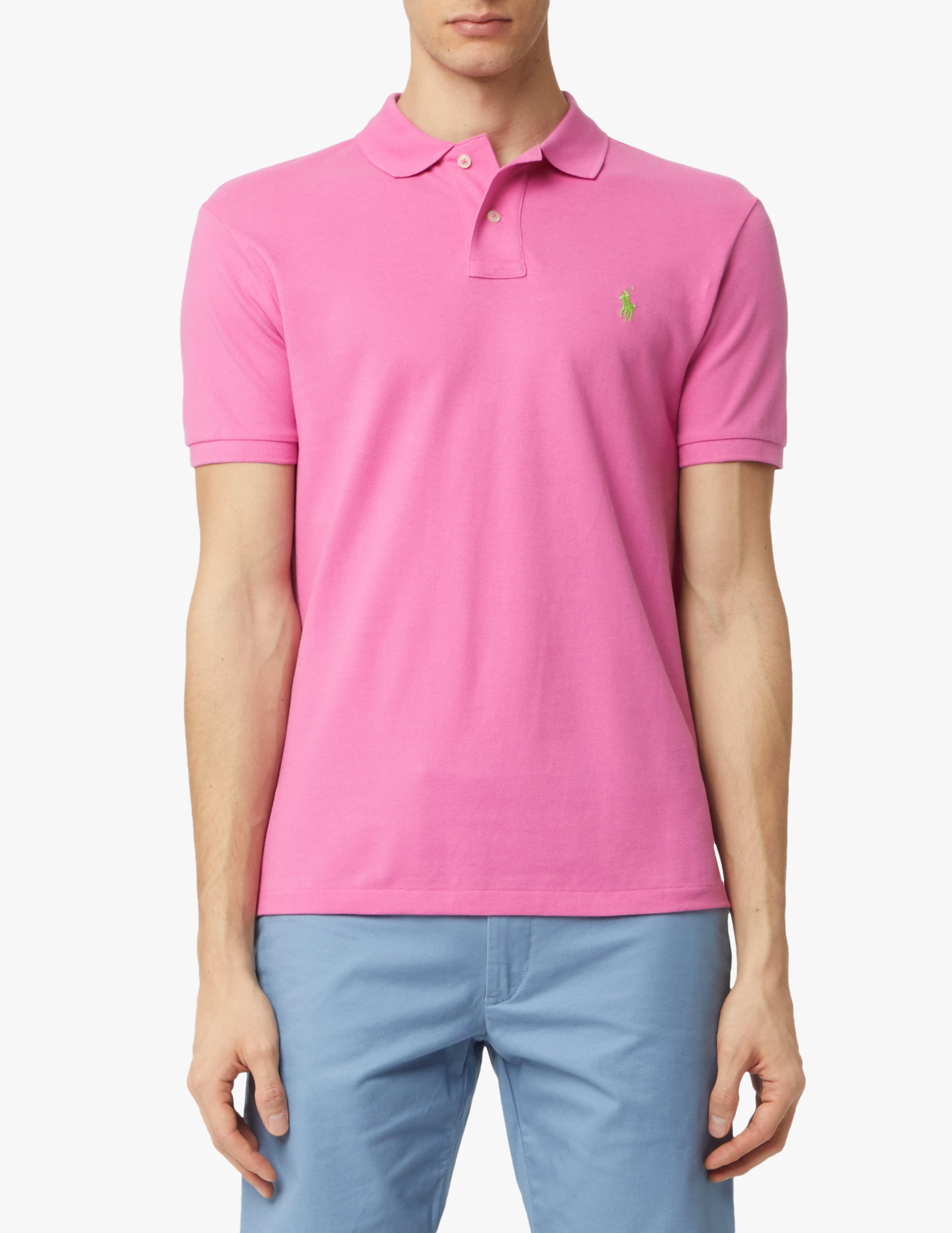 Acquista Polo Ralph Lauren Polo basica slim fit - rosa su Rinascente