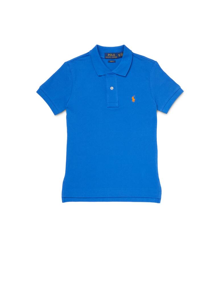 Polo Ralph Lauren Cotton custom fit short sleeve t-shirt - blue - picture 1 Polo Ralph Lauren Cotton custom fit short sleeve t-shirt - blue - picture 1