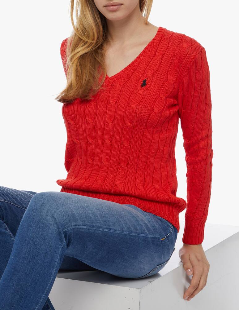rinascente Polo Ralph Lauren Cashmere and wool Kimberly jumper with v neck 