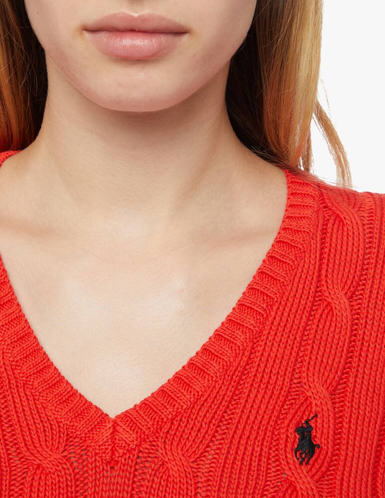 rinascente Polo Ralph Lauren Cashmere and wool Kimberly jumper with v neck 