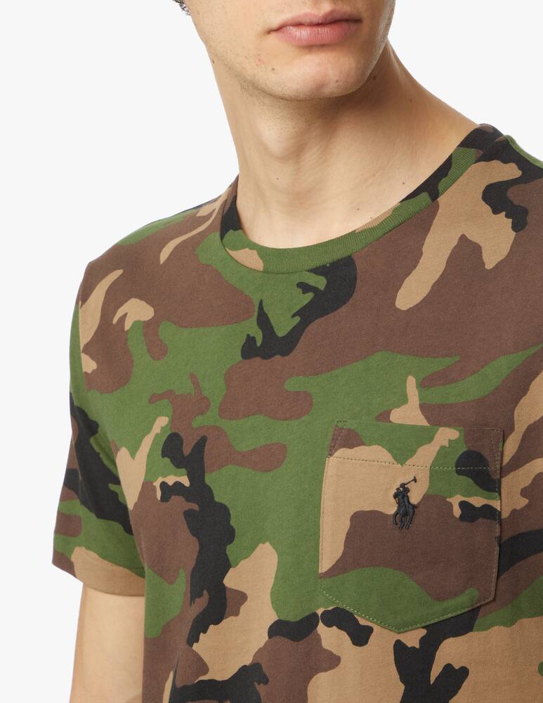 rinascente Polo Ralph Lauren Camo jersey t-shirt - olive