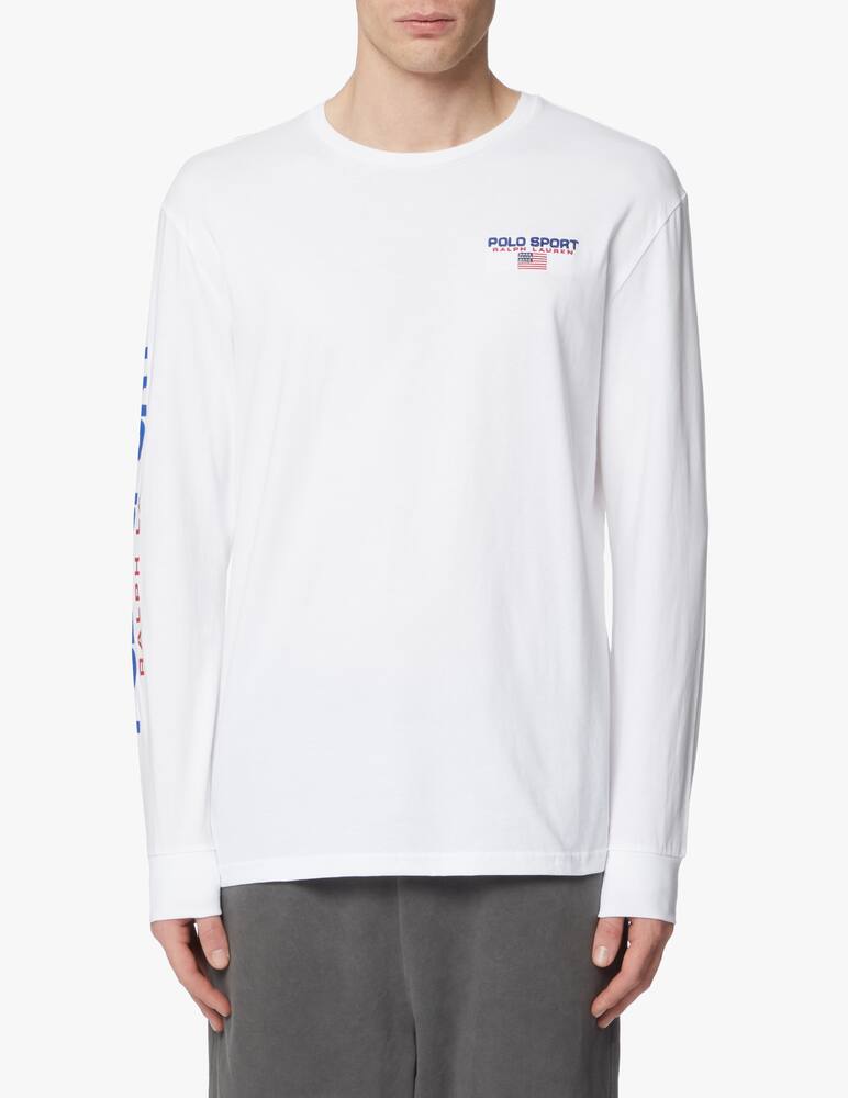 Polo Ralph Lauren Maglietta girocollo manica lunga polo sport - bianco - immagine 1 Polo Ralph Lauren Maglietta girocollo manica lunga polo sport - bianco - immagine 1