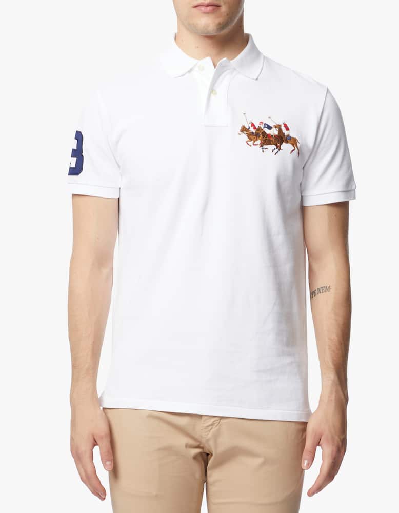 Polo Ralph Lauren Polo manica corta mesh pony player - bianco - immagine 1 Polo Ralph Lauren Polo manica corta mesh pony player - bianco - immagine 1
