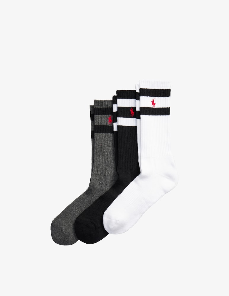 rinascente Polo Ralph Lauren Stripe crew socks pack