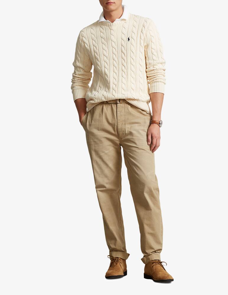 rinascente Polo Ralph Lauren Cotton cable crewneck sweater 