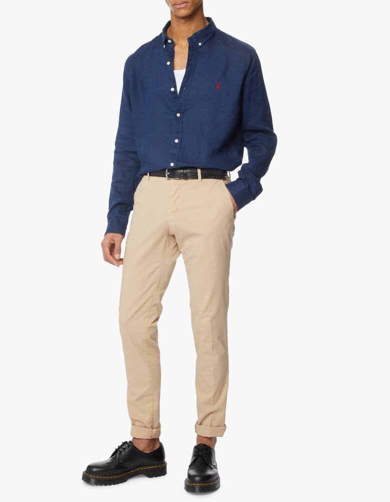 rinascente Polo Ralph Lauren Botton down linen slim shirt