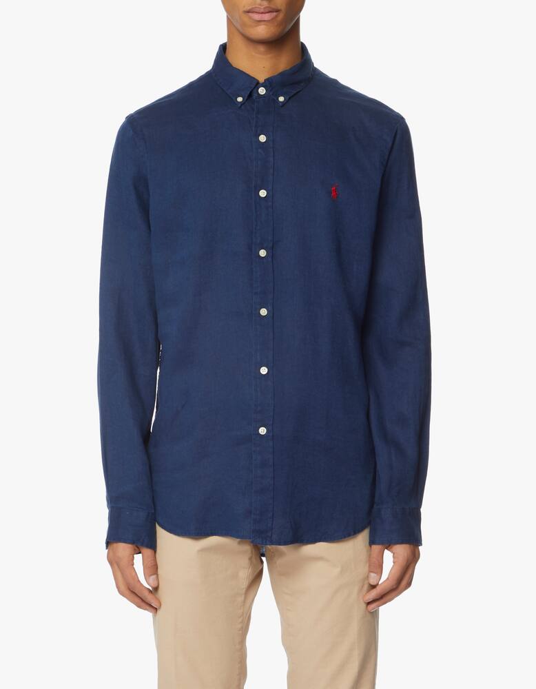 rinascente Polo Ralph Lauren Botton down linen slim shirt
