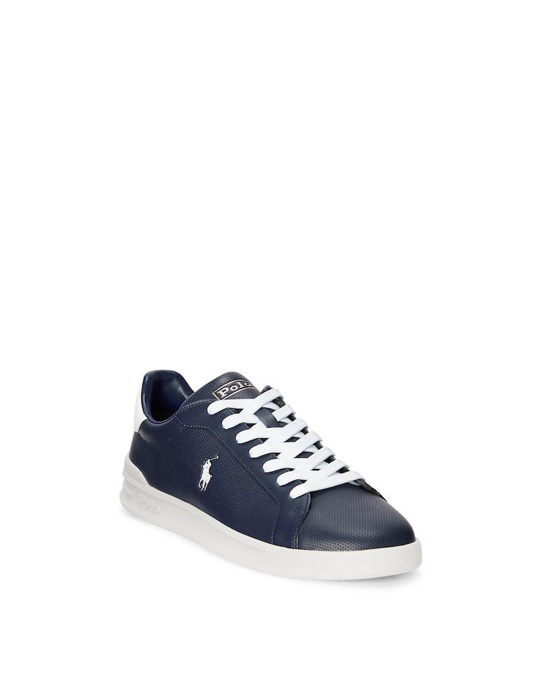 rinascente Polo Ralph Lauren Sneaker heritage court perforated - blu