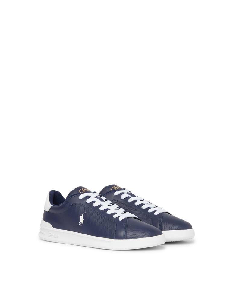 rinascente Polo Ralph Lauren Sneaker heritage court perforated - blu
