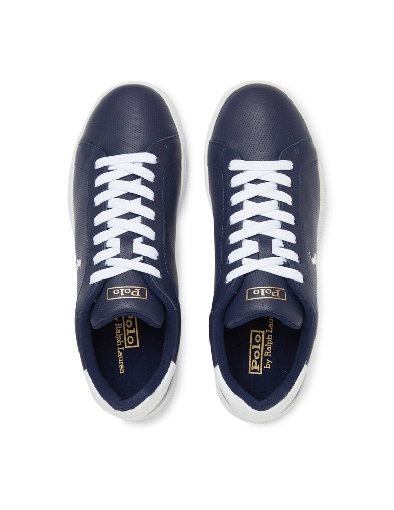 rinascente Polo Ralph Lauren Sneaker heritage court perforated - blu