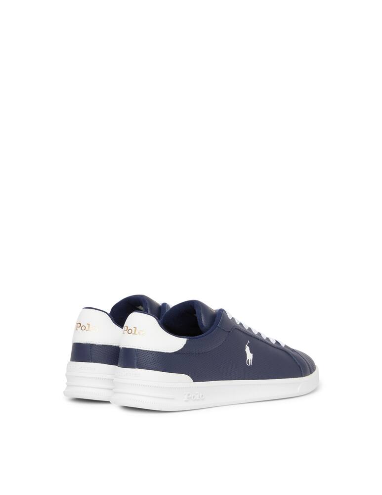 rinascente Polo Ralph Lauren Sneaker heritage court perforated - blu