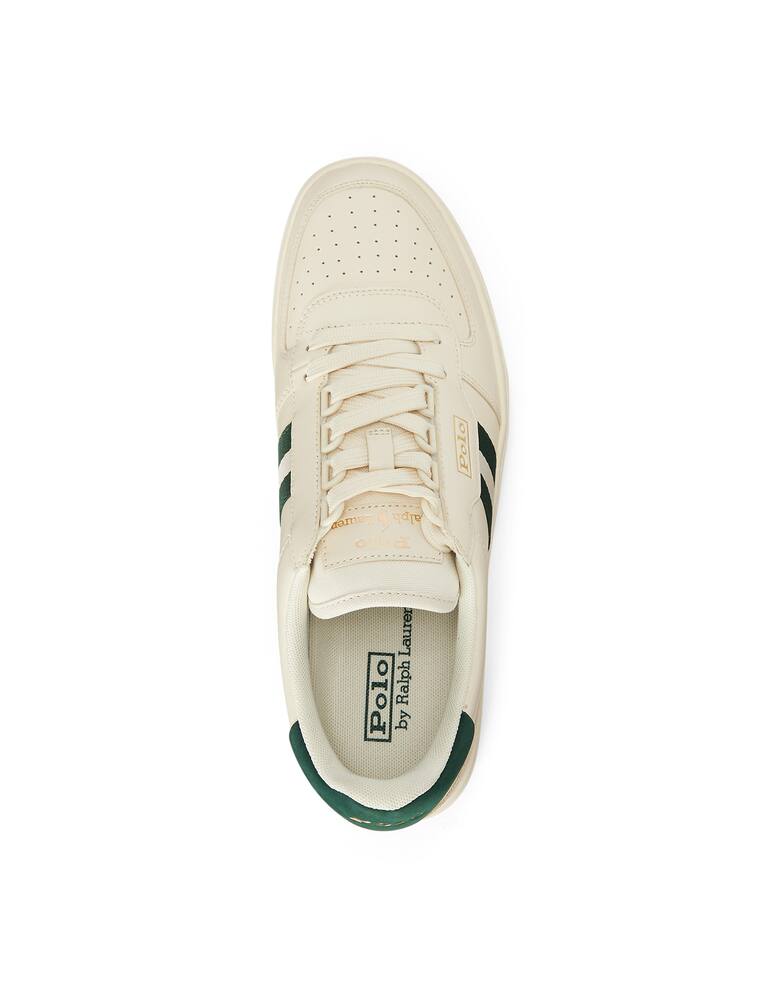 rinascente Polo Ralph Lauren Sneakers polo court retro ecru green