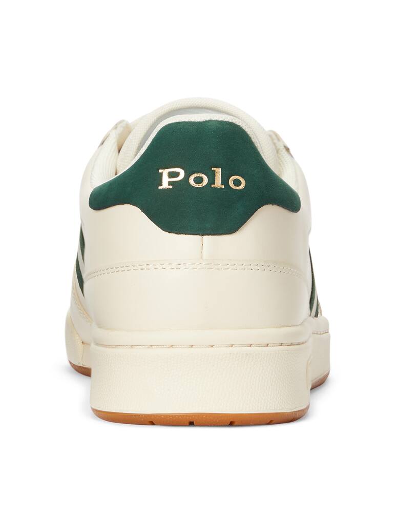 rinascente Polo Ralph Lauren Sneakers polo court retro ecru green
