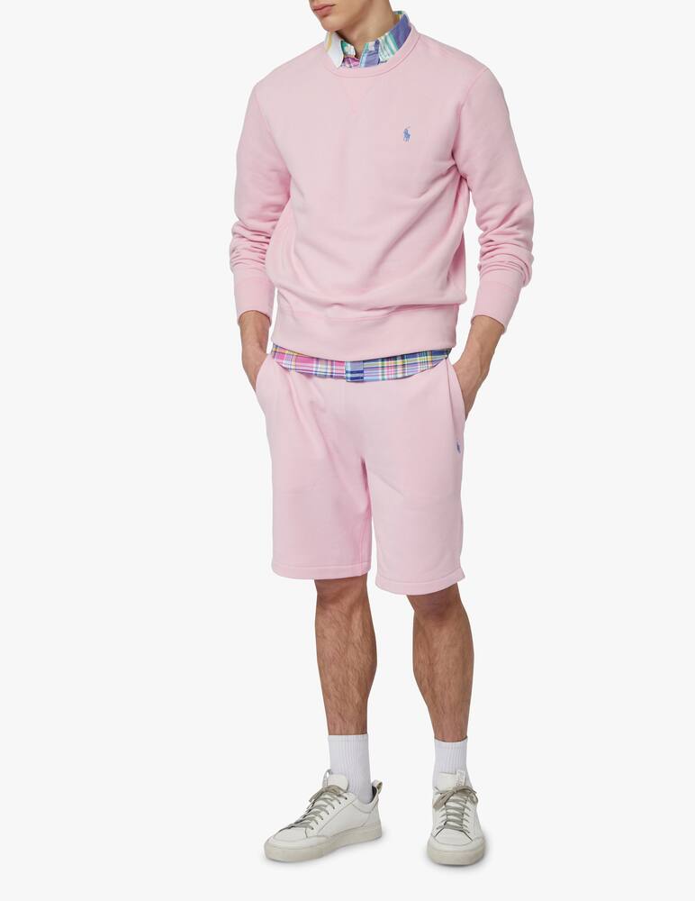 rinascente Polo Ralph Lauren Rl fleece crewneck sweatshirt - pink