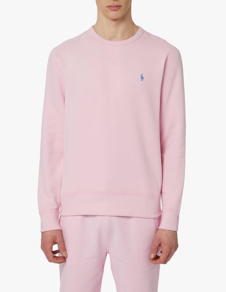 rinascente Polo Ralph Lauren Rl fleece crewneck sweatshirt - pink