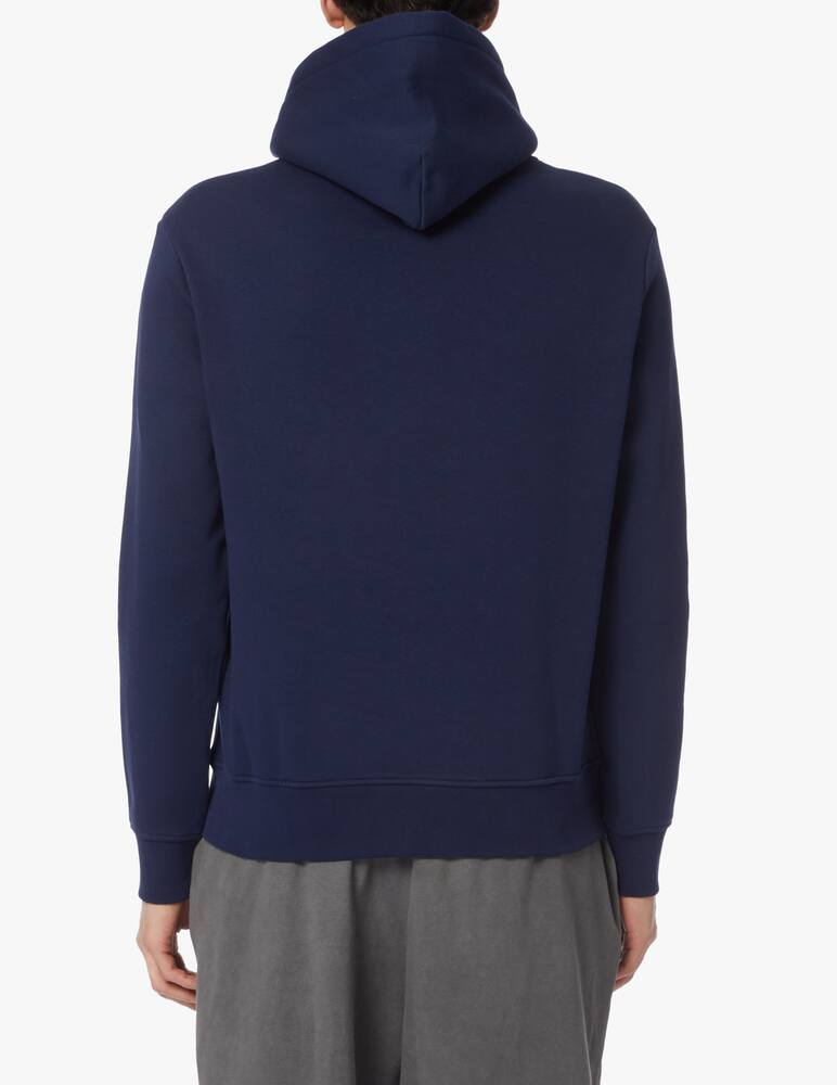 rinascente Polo Ralph Lauren Lettering sleeve hoodie - blue