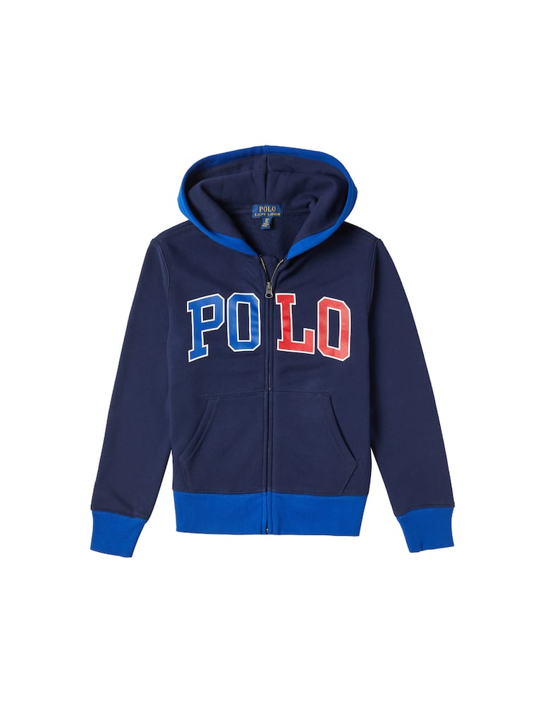 rinascente Polo Ralph Lauren Logo fleece full-zip hoodie