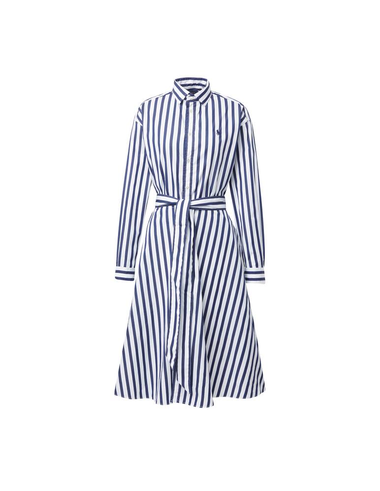 rinascente Polo Ralph Lauren Striped cotton shirt dress - blue