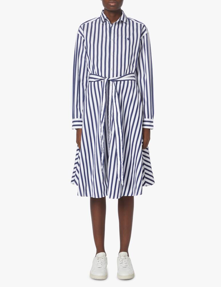 rinascente Polo Ralph Lauren Striped cotton shirt dress - blue