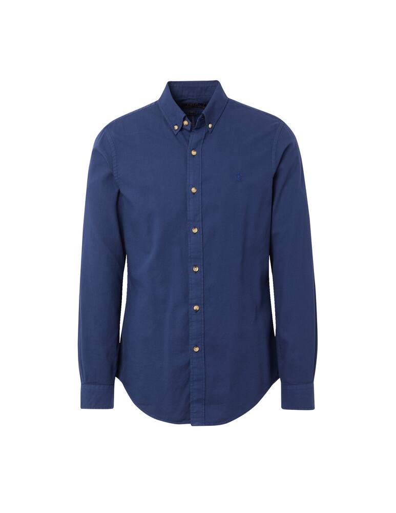 rinascente Polo Ralph Lauren Slim fit button shirt with texture - blue