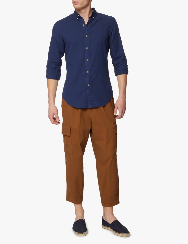 rinascente Polo Ralph Lauren Slim fit button shirt with texture - blue