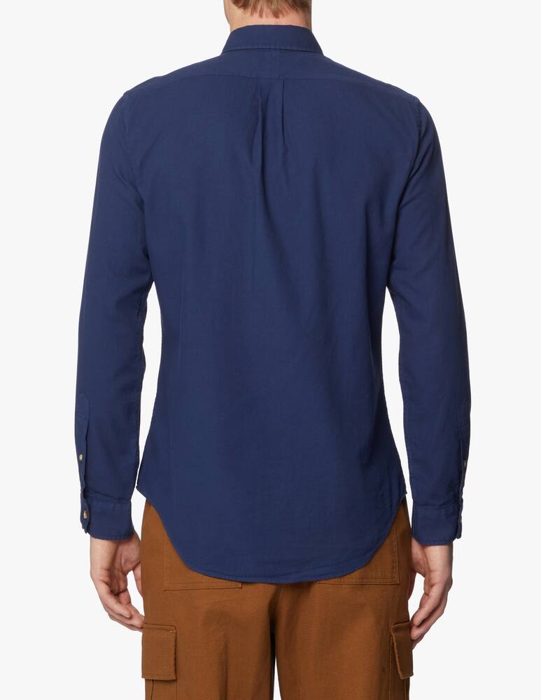 rinascente Polo Ralph Lauren Slim fit button shirt with texture - blue