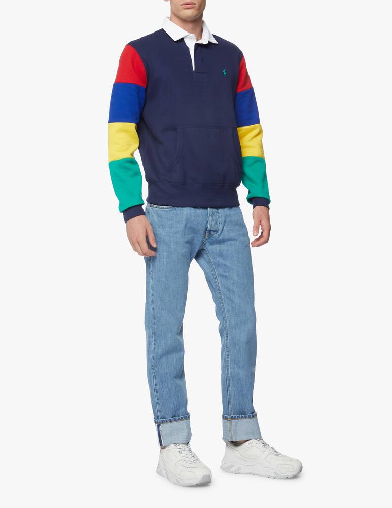 rinascente Polo Ralph Lauren Color block rugby long sleeve polo shirt